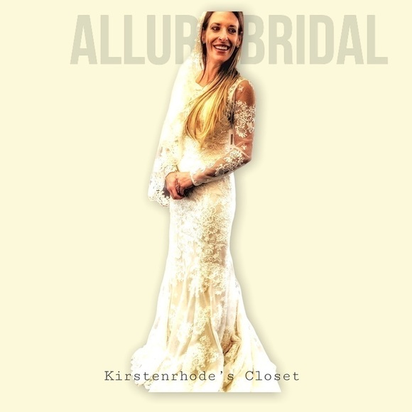 Allure Bridals Dresses & Skirts - Allure bride bridal gown with lace and train inc,veil​​​​​​​​​